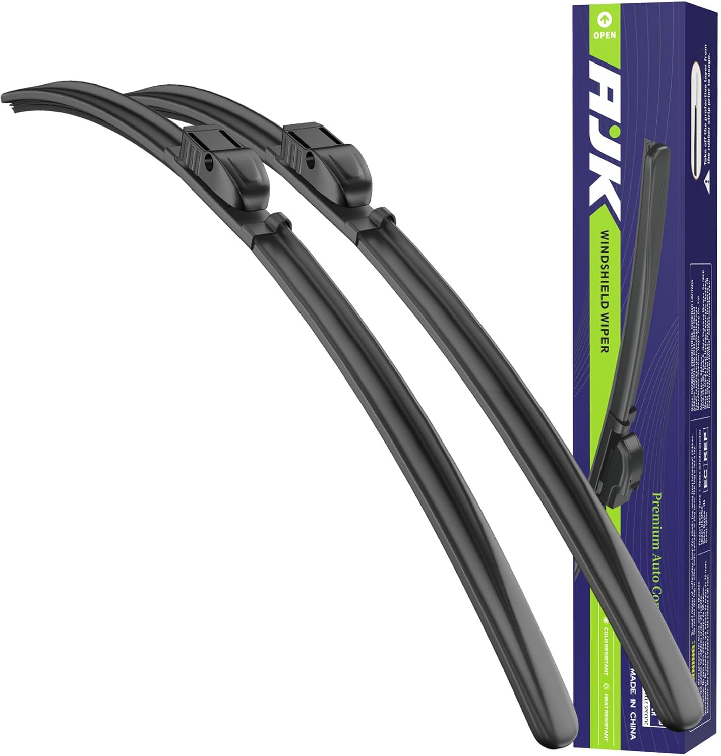 AJK Front Windshield Wipers for BMW 5 Series 528i 535i 535d 550i 2011 2012 2013 2014 2015 2016, 2 Piece All Weather OEM Quality Automotive Replacement Wiper Blades for My Car​