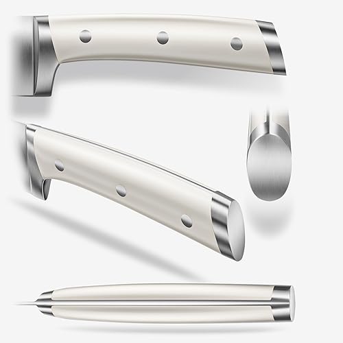 Miniatura 5 de Emojoy - Juego de cuchillos de cocina de 18 piezas con bloque de madera, juego de bloques de cuchillos de acero inoxidable alemán con afilador