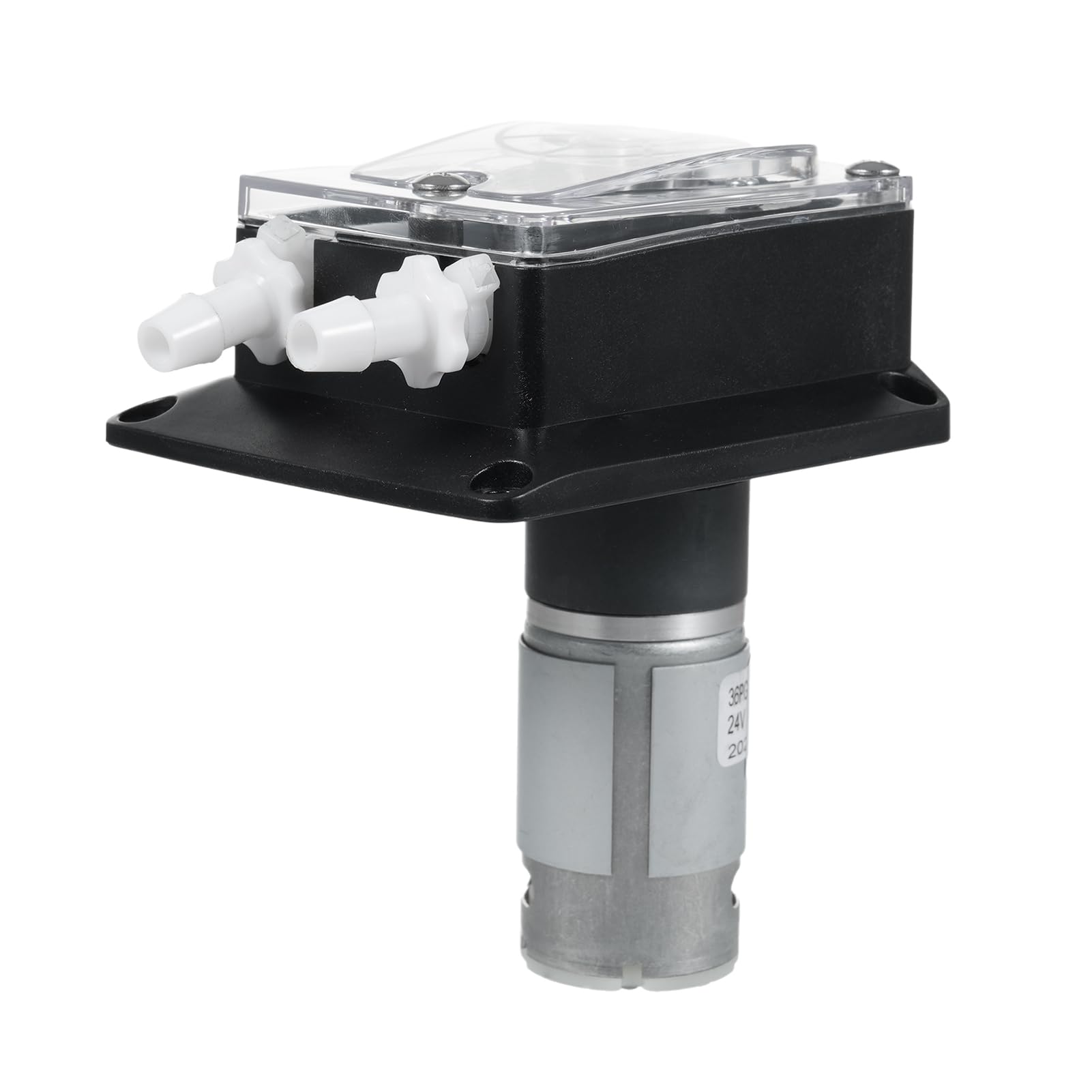 GROTHEN DC 24V Peristaltikpumpe mit Hohem Durchfluss, Effizient für die Chemische Analyse Im Labor, Dosierung von Zusätzen für Aquarien, Transparenter Silikonschlauch in Lebensmittelqualität