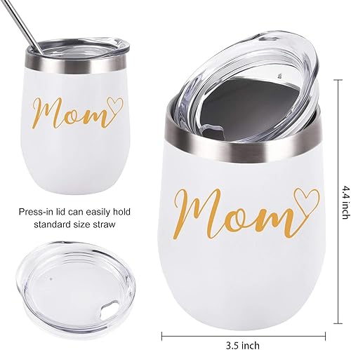 Miniatura 2 de Juego de vasos de vino para mamá y papá, divertidos regalos de Navidad para nuevos padres, nuevo embarazo, nuevo papá, nueva mamá, aniversario,