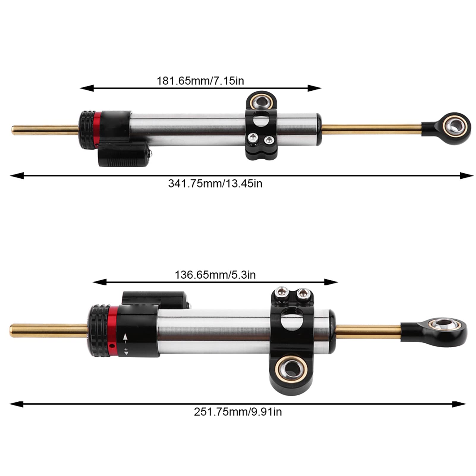 Amortiguador de Dirección Motocicleta universal de Aluminio Estabilizador del Amortiguador de Dirección para MT10 MT 10 MT-10 MT 07 MT-07 MT07 MT09 MT 09 MT-09(Párrafo corto)