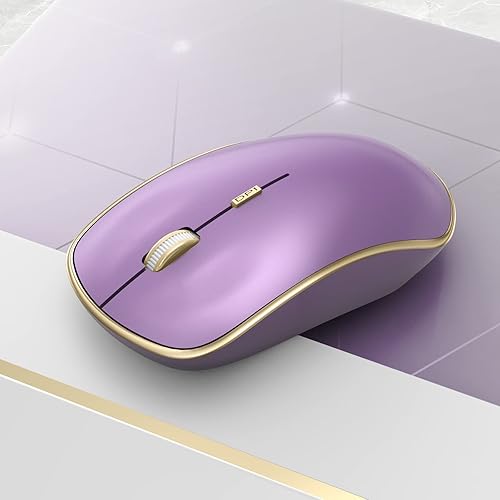 Miniatura 8 de J JOYACCESS Ratón inalámbrico para computadora, mouse inalámbrico silencioso de 2.4G, mouse inalámbrico ergonómico portátil con 5 niveles de DPI
