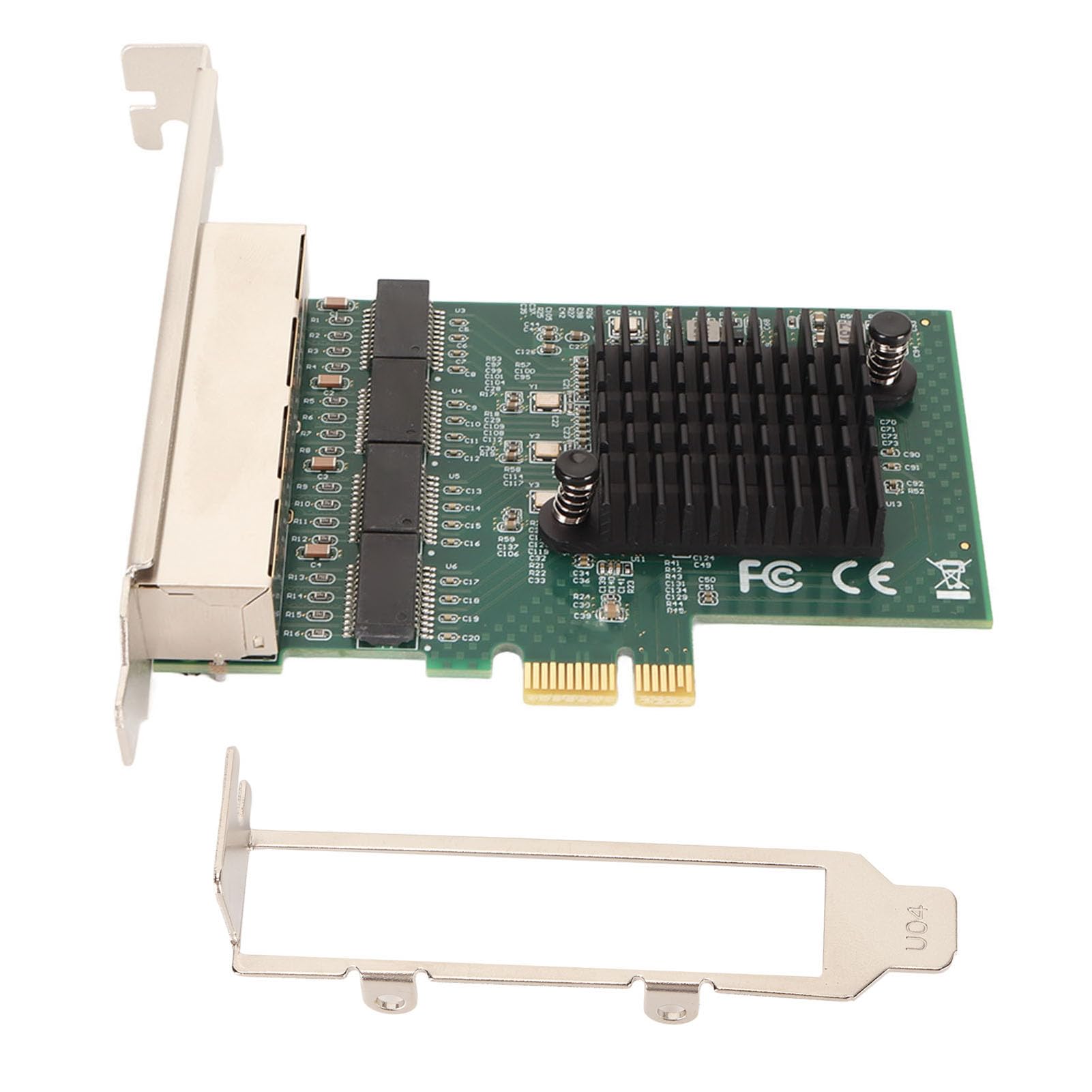 4 Port Gigabit Ethernet PCIe X1 Network Interface Card for Low