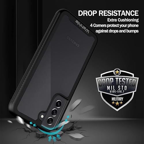 Miniatura 9 de wahhle Funda para Samsung Galaxy S22 Ultra, protector de pantalla integrado de cuerpo completo, a prueba de golpes, ajuste delgado, funda protectora