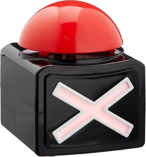 Botón de alerta "X" - Artículo de broma