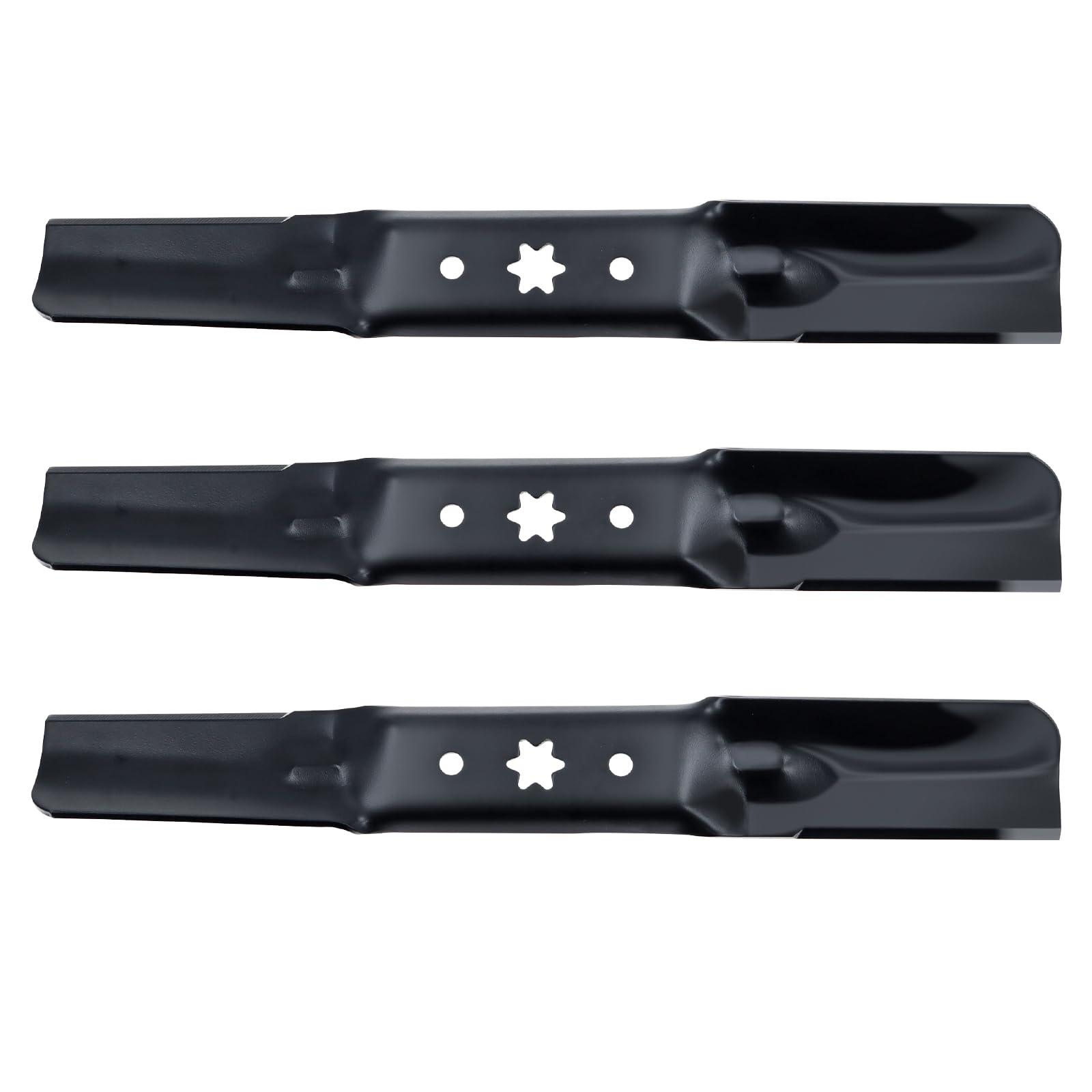 942-05056A - Juego de cuchillas para cortacésped para cubierta de 54 pulgadas compatible con Cub Cadet RZT-L54 XT1 XT2 MTD Craftsman Troy-Bilt, sustituye a 742-05056, 742-05056A, 942-05056, elevación