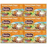 Celestial Seasonings Herbal Tea, Vermont Maple Ginger, 20 Count Box (Pack of 6)
