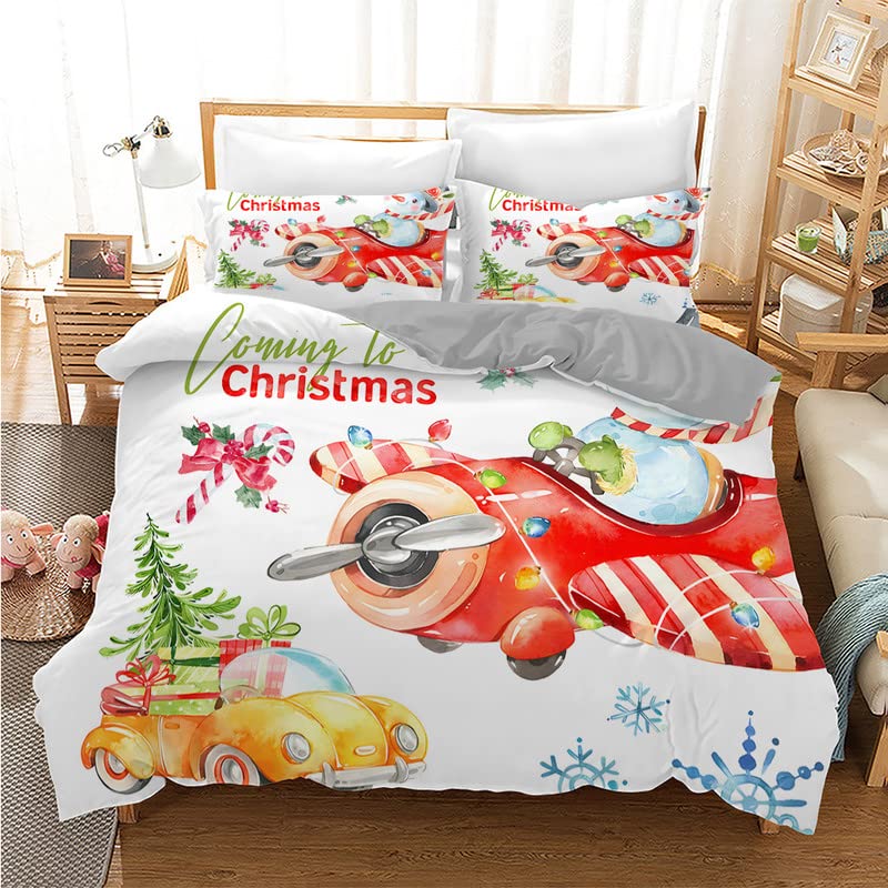 Housse de couette 240x260 Noël blanc pour réchauffer vos nuits d'hiver