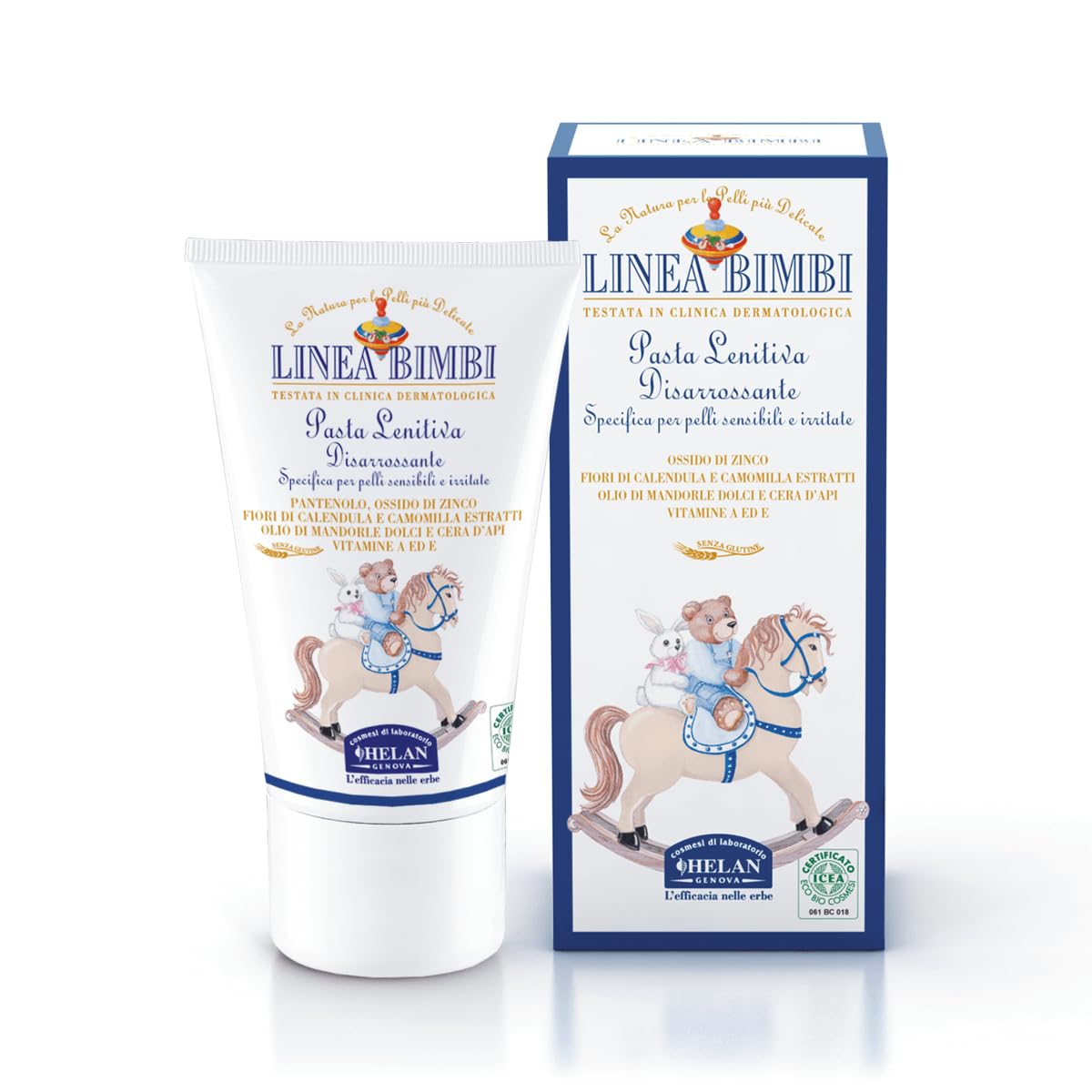 Helan, Prime Coccole, Confezione Regalo Nascita, Linea Bimbi - Amido di Riso, Bagno Olio Addolcente, Bagno Totale, Balsamo Labbra, Crema e Olio Emolliente, Pan di Mais, Pasta Lenitiva e Talco Liquido