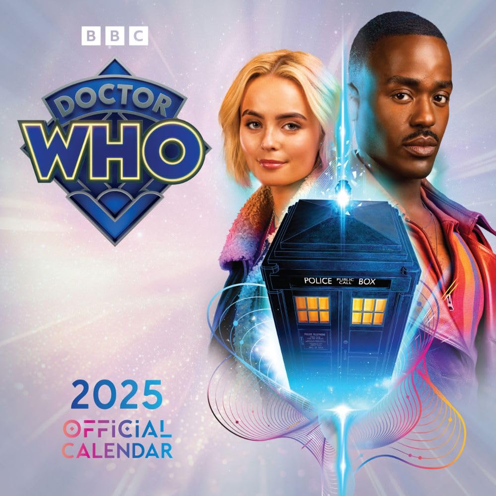 2025 Calendar Doctor Who The 15th Doctor Month to View BBC Square Calendar Official Product