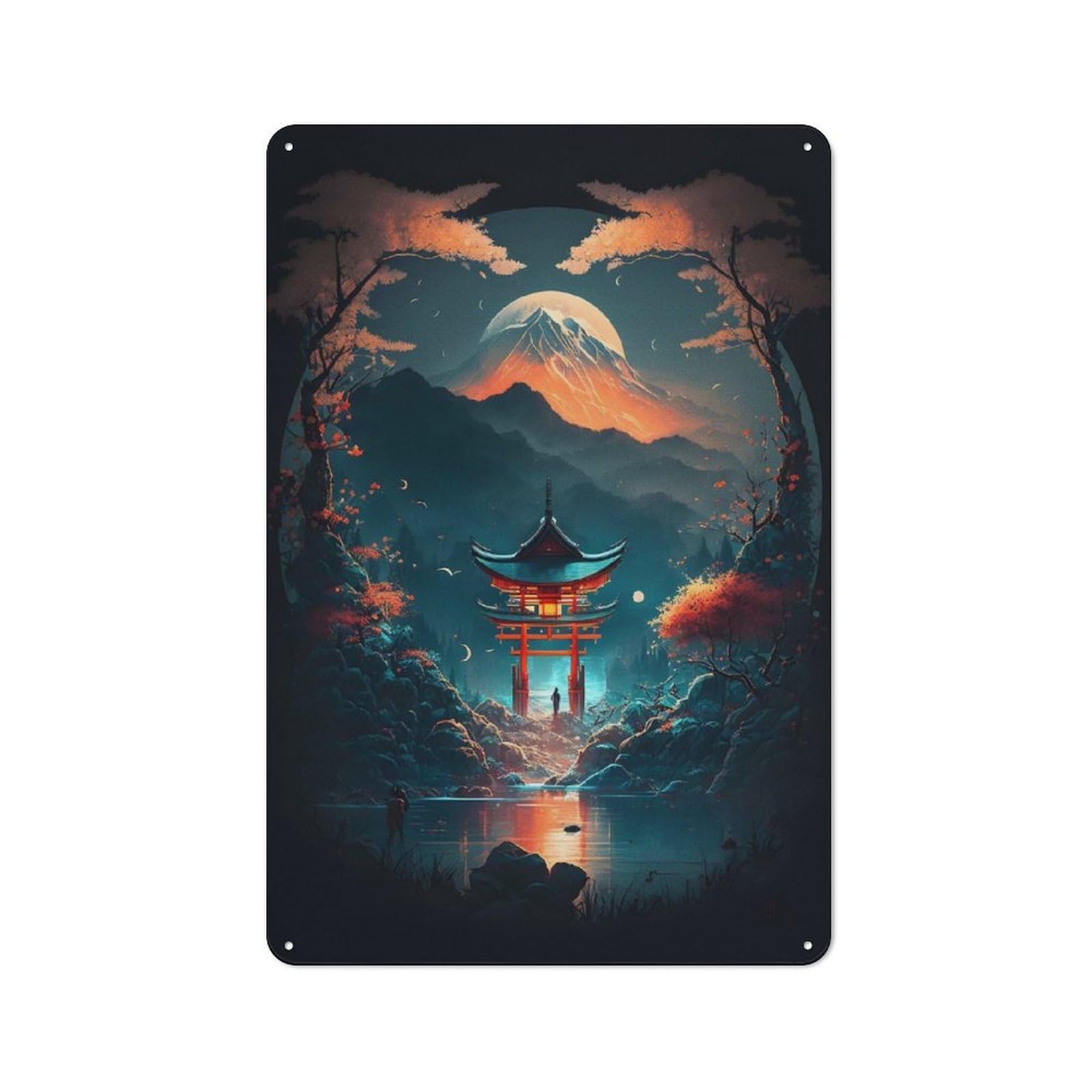 Junmoney Misteri Night Retro Metal Plaque 30X20cm Featuring For Home Bar Wall, For Room Styling Across Home Bars And Entertaining Spaces