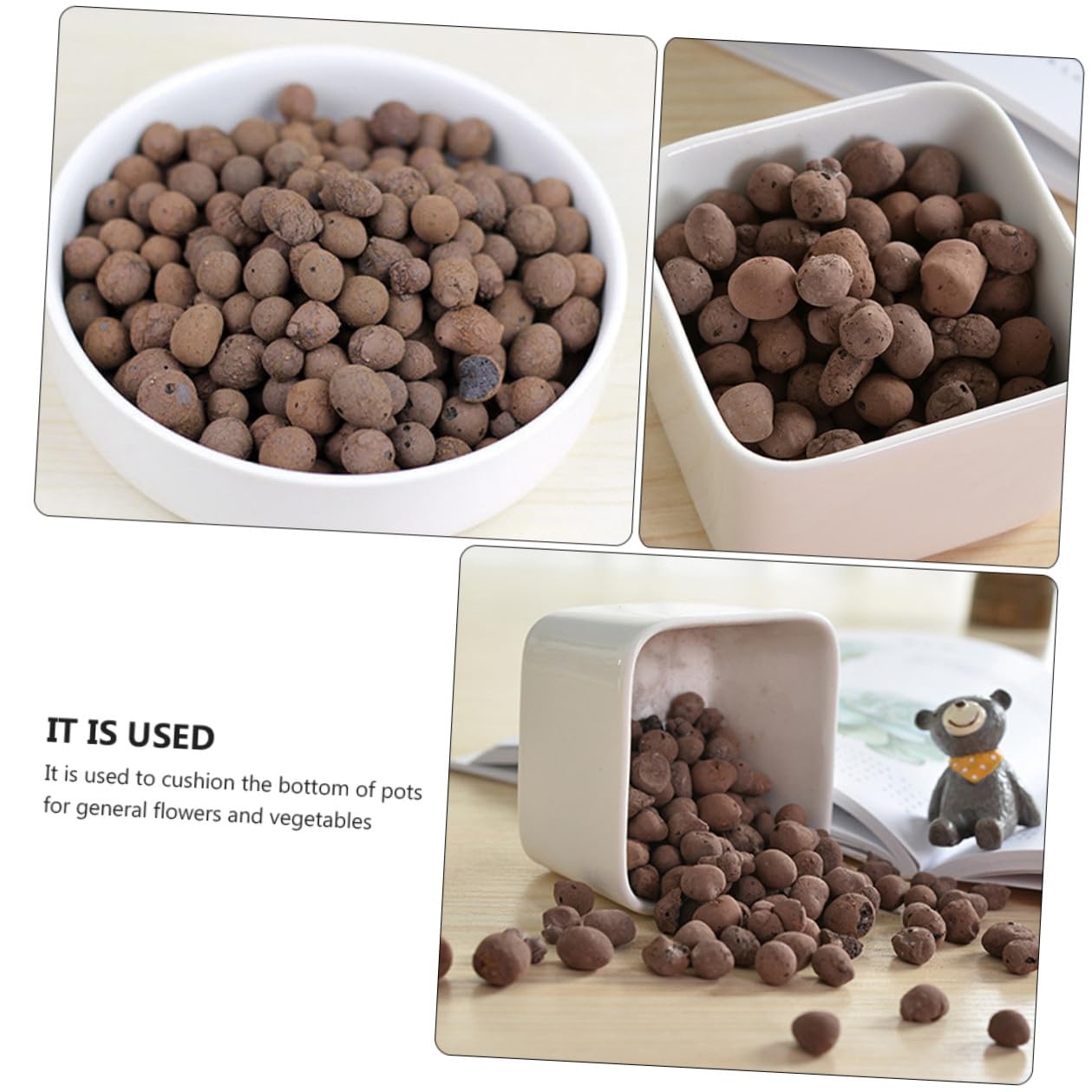 Ceramsitkugel 1kg Blähton Coffee für Blumentöpfe