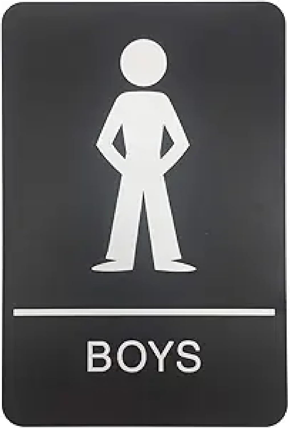 Girls ADA Compliant Restroom Sign - Includes Adhesive Tape and Instructions (Blue, Pair) image 3
