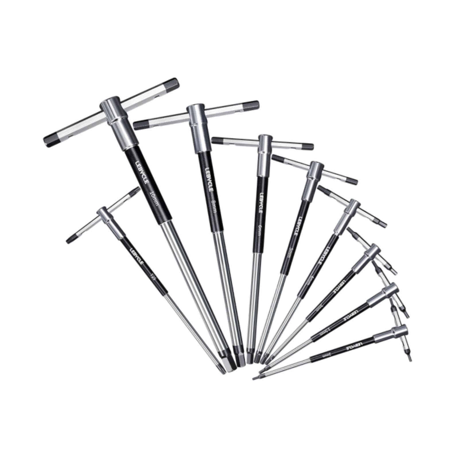 Outils à poignée en T coulissante, Manchon Rotatif, kit d'outils de réparation de vélo, Jeu de clés Allen à clé hexagonale pour vélo