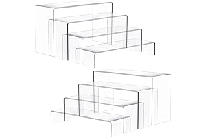 Crystal Clear Acrylic Tabletop Display Stand with 4" Width