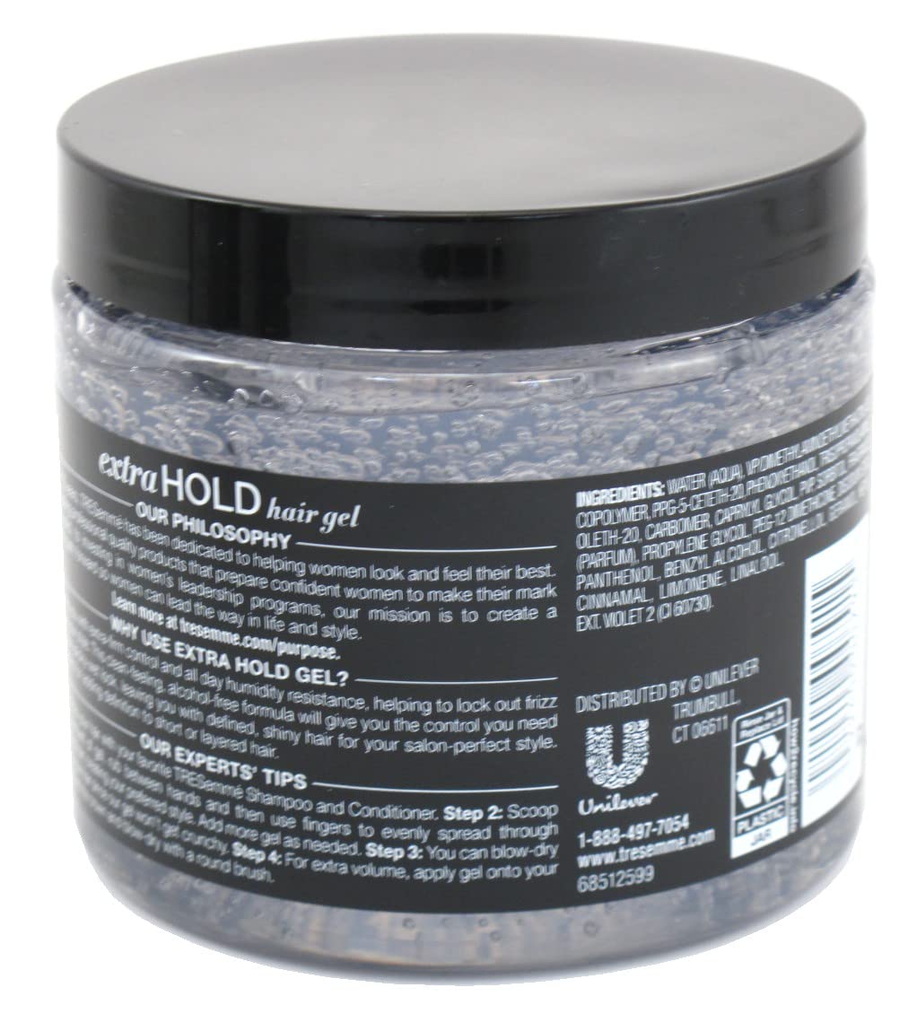 Amazon.com : TRESemmé Hair Gel Extra Hold #4 Alcohol-Free 15 Ounce