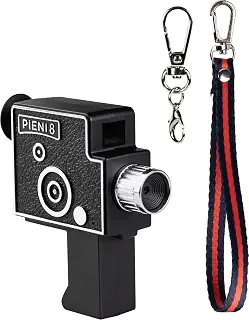 【Amazon.co.jp限定】 ケンコー(Kenko) デジタルトイカメラ Pieni 8 キーホルダーセット 8mmフィルムカメラ風 レトロ調写真・動画が撮れる USB Type-C充電 microSD保存 ブラック 017364
