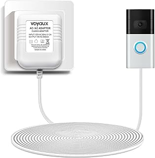 Doorbell Transformer, 18V / 800mA Power Adapter for Ring Video Doorbell, Ring Video Doorbell Pro and Ring Video Doorbell 2, Transformer Compatible with Nest Hello Doorbell and Zmodo Smart Doorbell