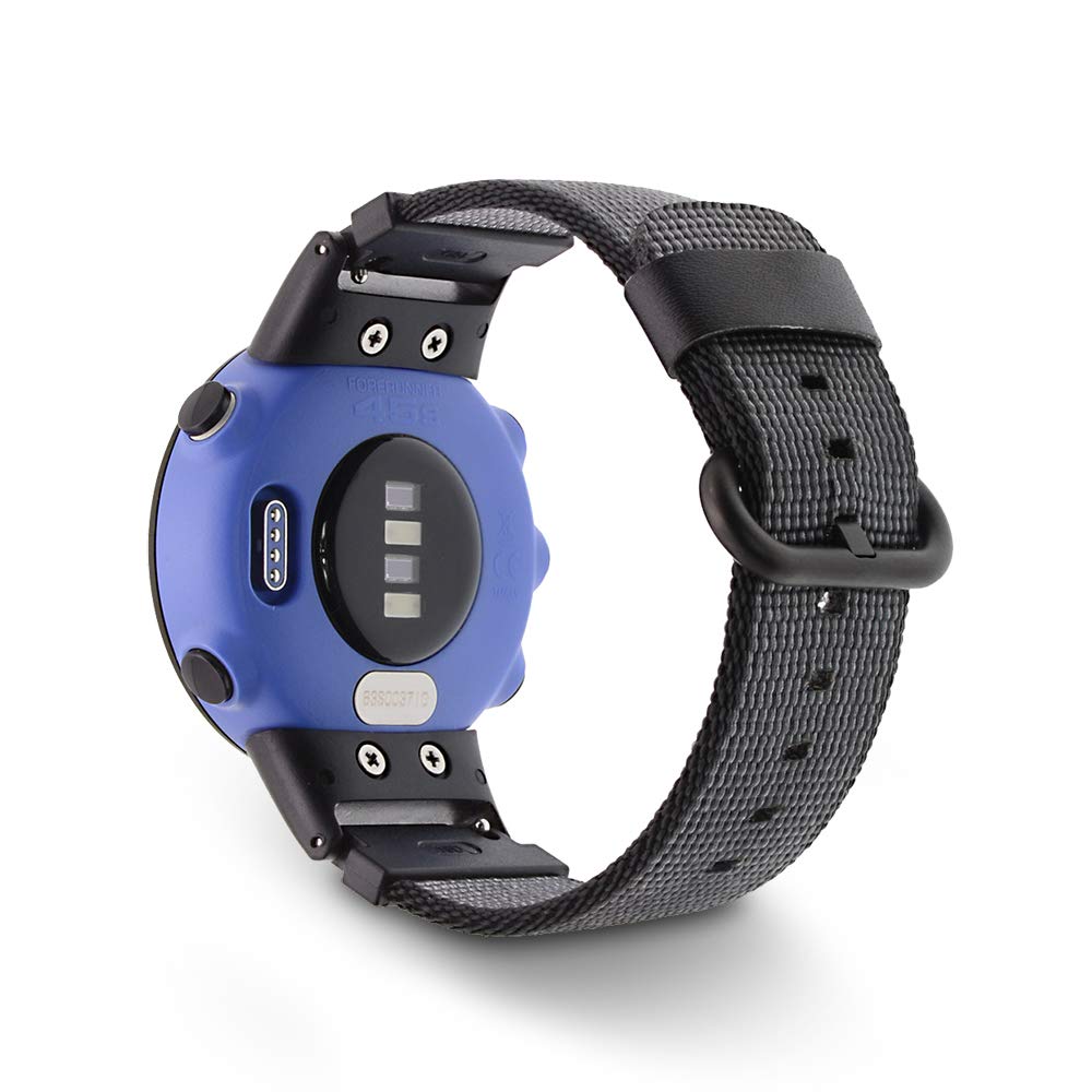Classic Nylon Weave Band Compatible with Garmin Forerunner 45/45S Band Replacement with Watch Adapters