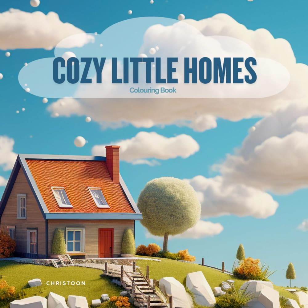 Cozy Little Homes: A Whimsical Coloring Book of Cute Cottages and Peaceful Spaces