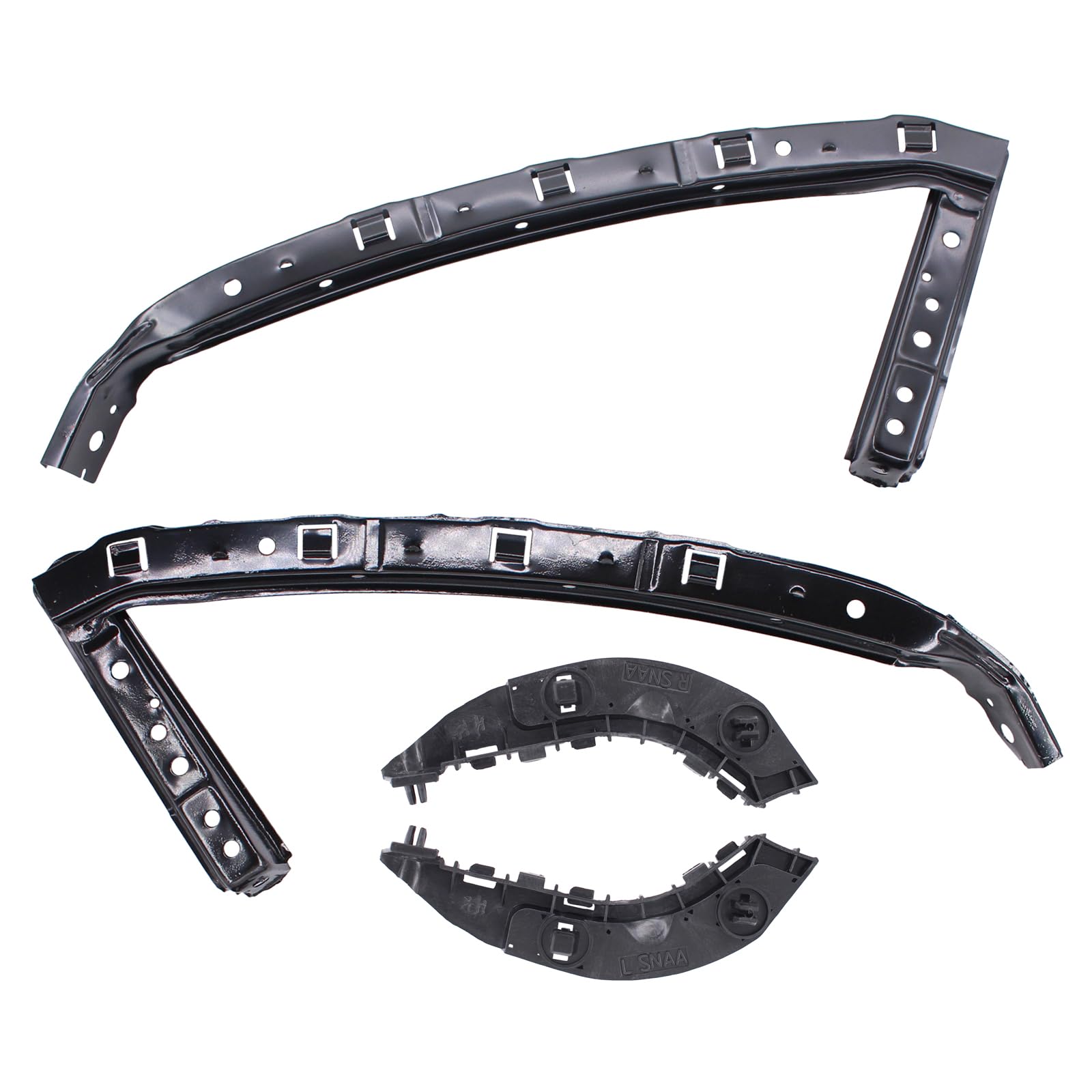 ApplianPar Front Headlight and Bumper Bracket Mount Support Retainer Kit for Honda Civic Sedan 2006-2011 Left Right Side Set of 4