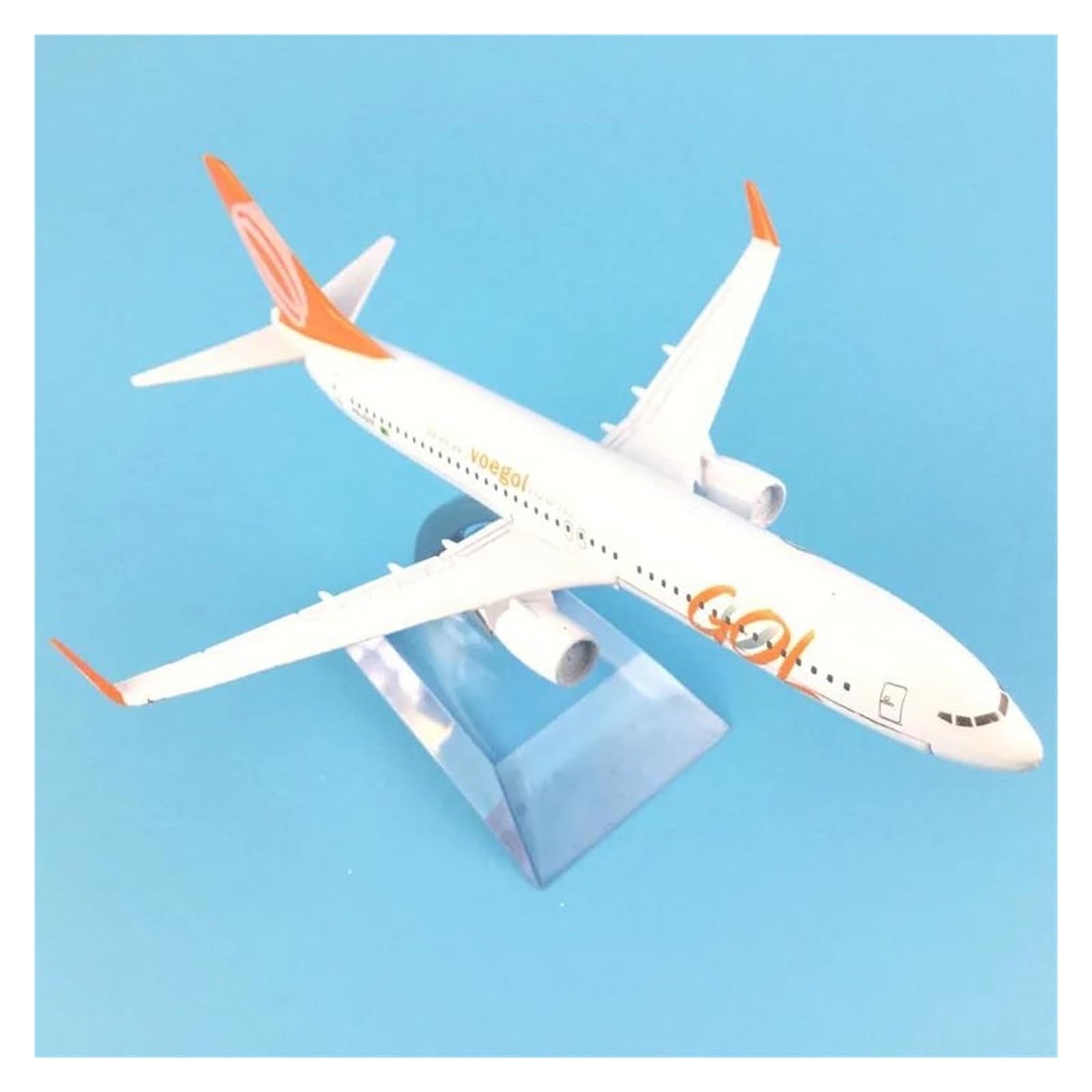 Avión a Escala de 16cm, 1/400 para Brasil Air Boeing 737-800, Modelo de avión de Las vías aéreas, Modelo de avión de Metal Fundido a presión, Adecuado para exhibición