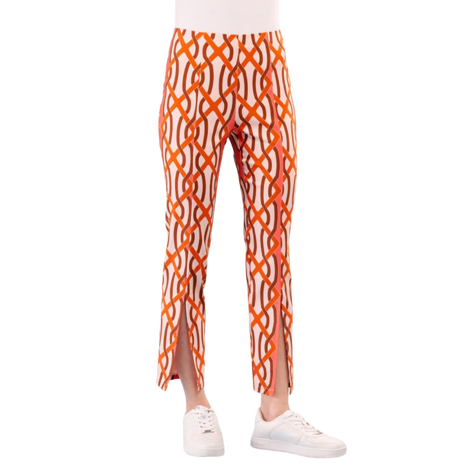 Lena Gabrielle Womens Printed Skinny Vented Techno Pant