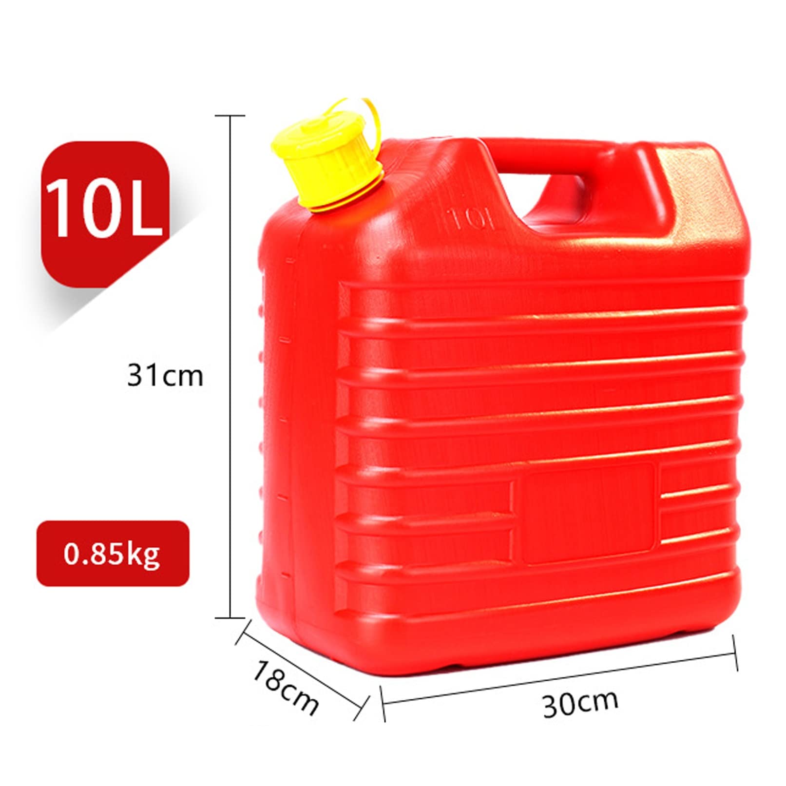 Kanister 5l/10l/20l benzinkanister kunststoff mit Ausgießer HDPE wasserkanister Kraftstoffkanister Treibstoffkanister tragbarer Notfall Benzin Diesel Barrel Lagertrommel Auto motorrad zubehör rot