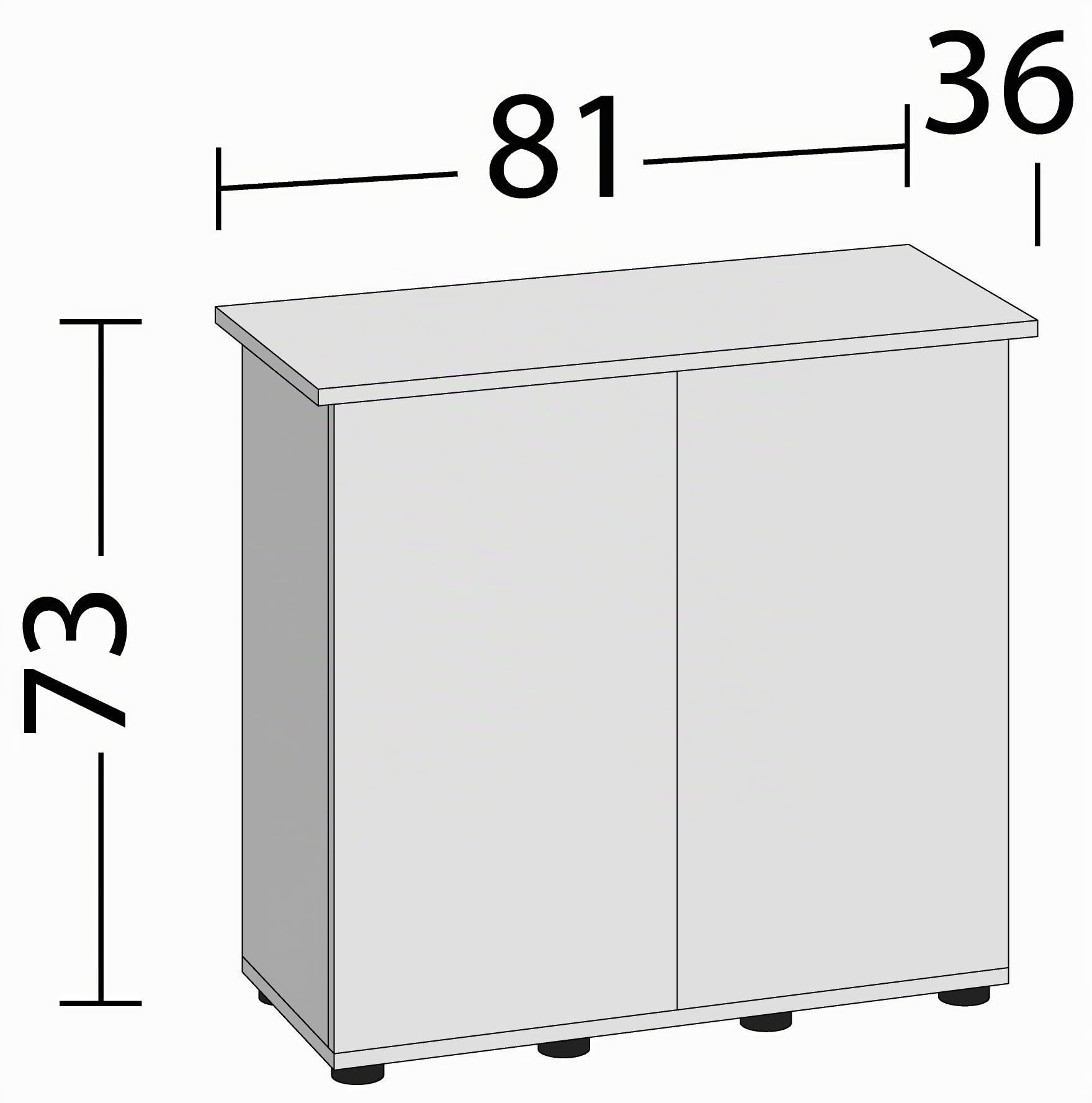 JUWEL Aquarium 50104 SBX Rio 125 Unterschrank, weiß