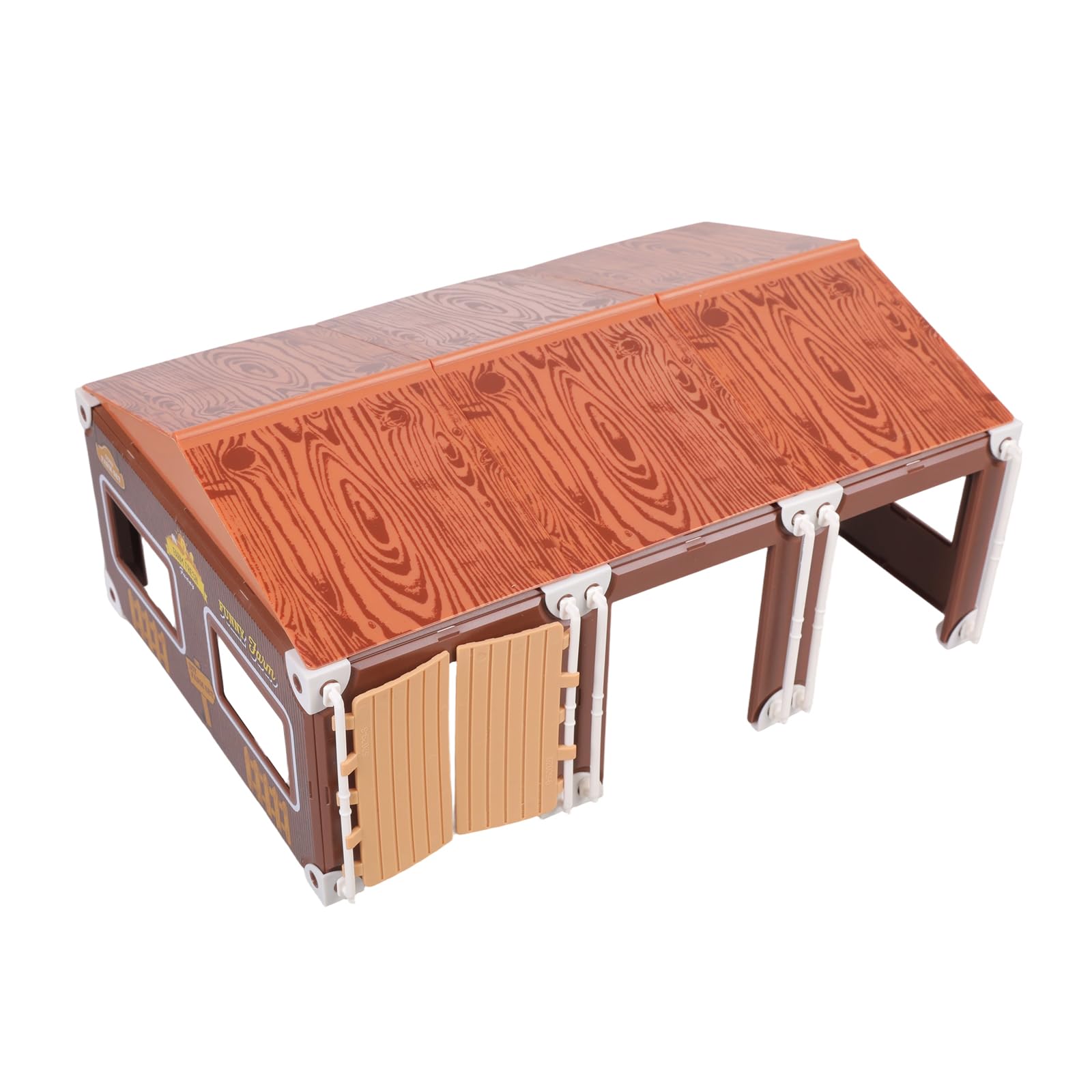 Realistisches Spielset mit Bauernhoftierfiguren und Zäunen,