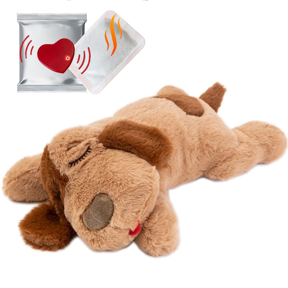 iHeartDogs Heartbeat Puppy Toy - Comfort Cuddler Pillow - Dog Anxiety Toy