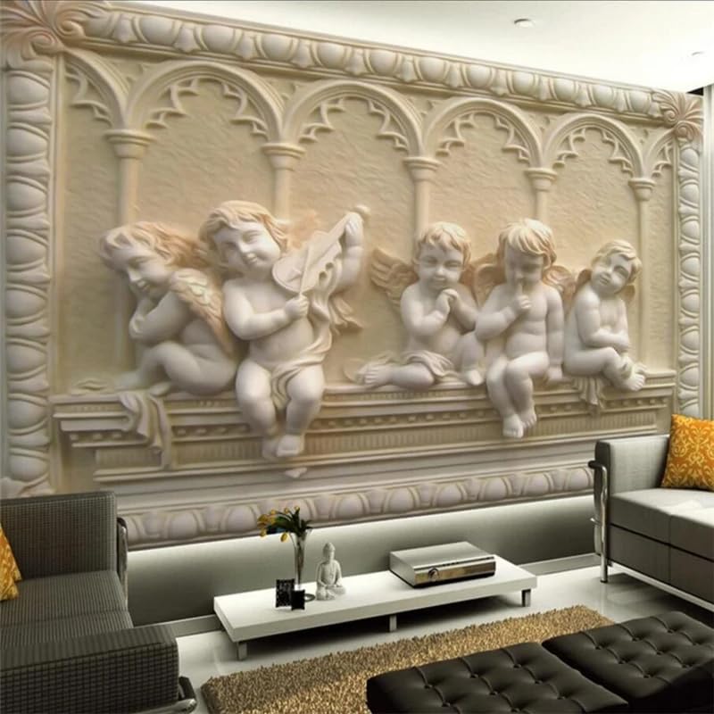 Papier peint mural européen ZEZILE relief 3D sur mesure pour salon