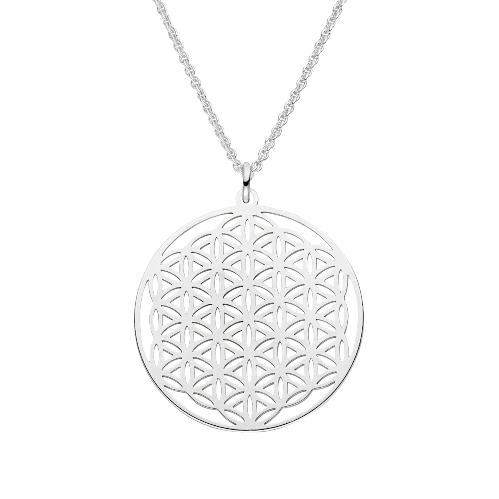 Lebensblume Halskette 925 Silber Modell 0.7 BLUME DES LEBENS
