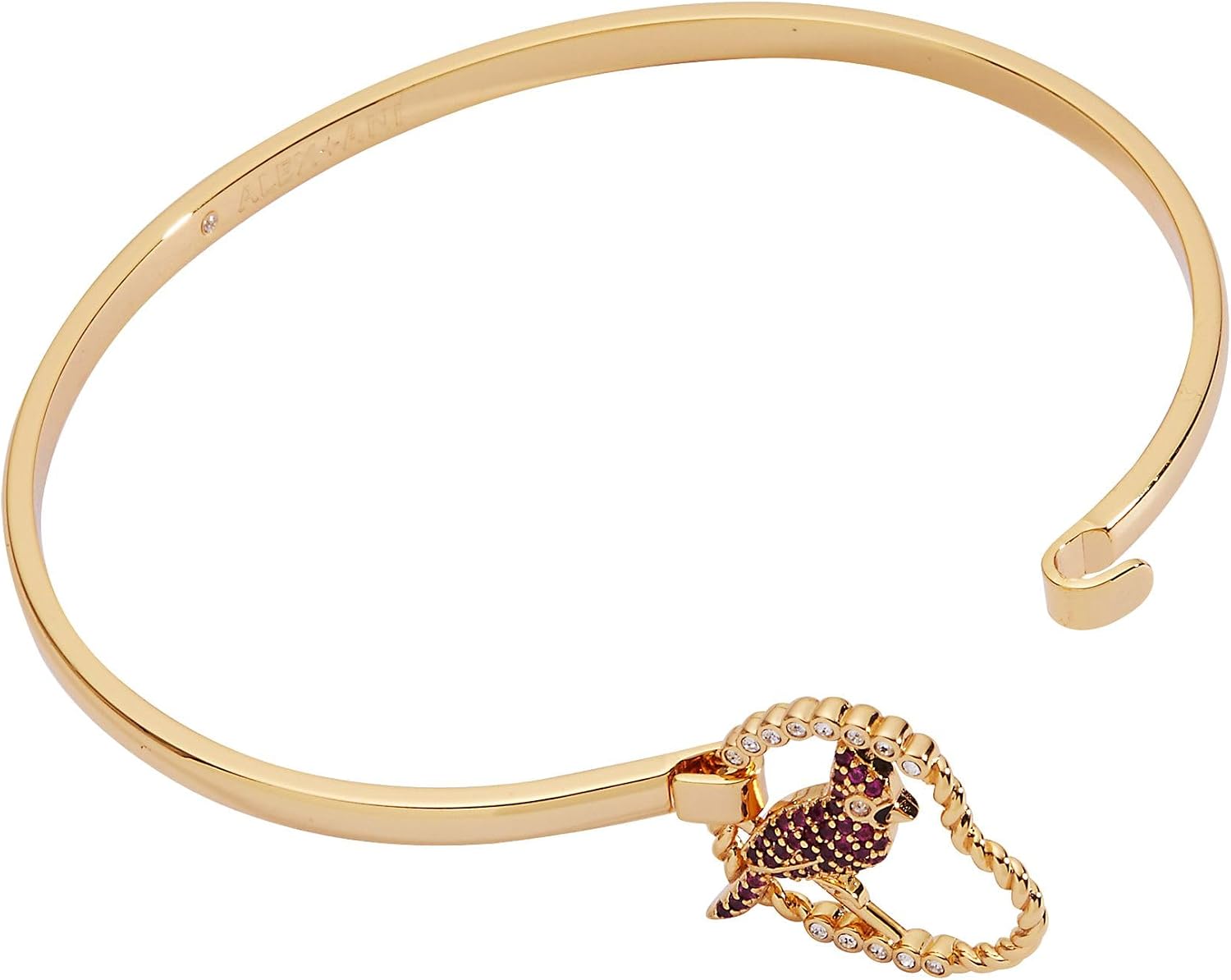 Alex and Ani Cardinal Bracelet for Women - Enamel Charm with Ruby Crystals, Cardinal Jewelry for Women, Symbol of Devotion & Loving Relationships