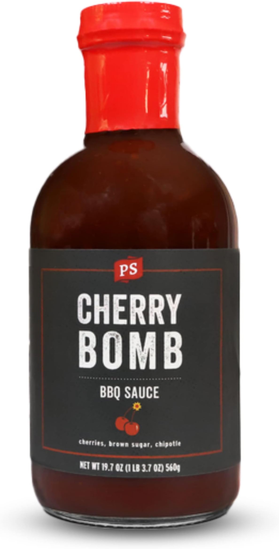 Cherry Bomb - Door County Cherry BBQ Sauce - All-Purpose Marinade, Glaze, Baste, and Dip - Sweet and Tangy, Great for Pork, Beef, Salmon, Chicken, Ribs, Tenderloin, and more