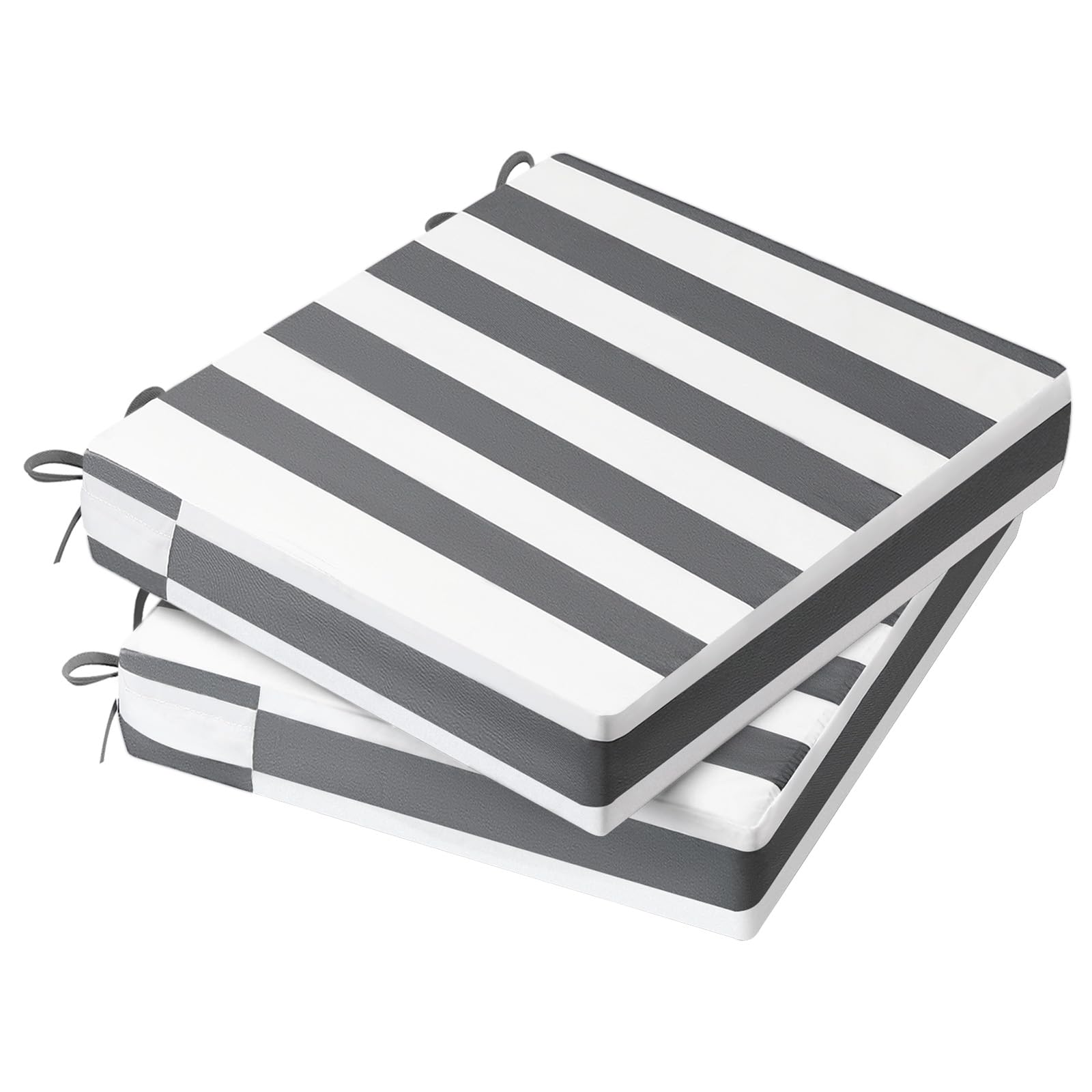 AAAAAcessories Outdoor Chair Cushions, 17 x 16 x 2 inches, Set of 2