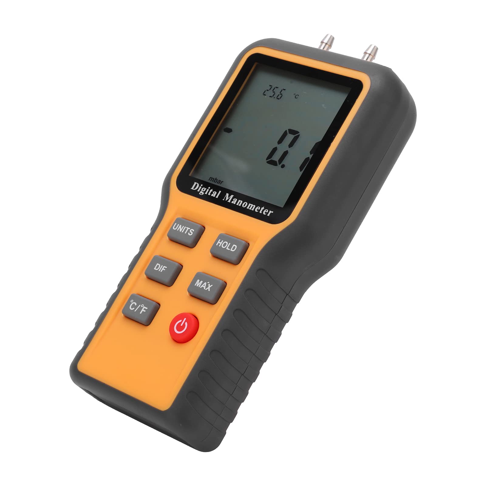 Garosa Manometro Portatile con Manometro Digitale con Precisione ±0,3% FSO Gamma ±2,999 Psi per Test di Pressione Sulle Tubazioni di Gas Naturale HVAC