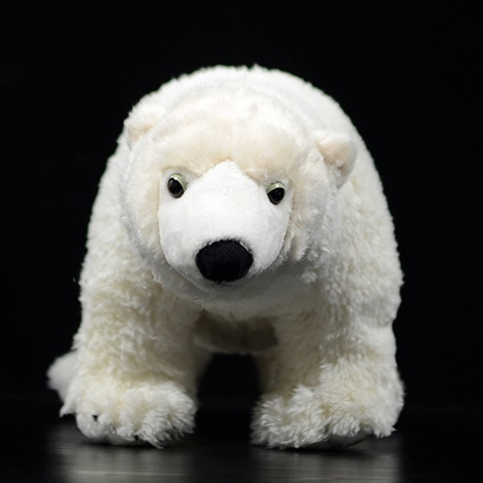 ぬいぐるみ Plush white bear FRANKIEZHOU Realistic Polar Bear Stuffed Animal-White 15.75