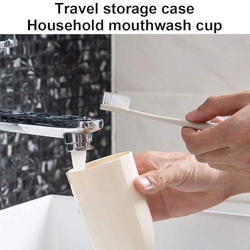 Miniatura 6 de Estuche portátil para cepillos de dientes de viaje, 3 en 1, estuche de viaje para pasta de dientes, contenedor de plástico duro, caja de