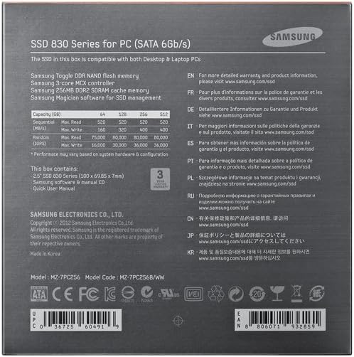 🛒 Crаzу Dеаlѕ Samsung 830-Series MZ-7PC256B/WW 256GB SATA III MLC Internal SSD 6.0 Gb-s 2.5-Inch MZ-7PC256B
