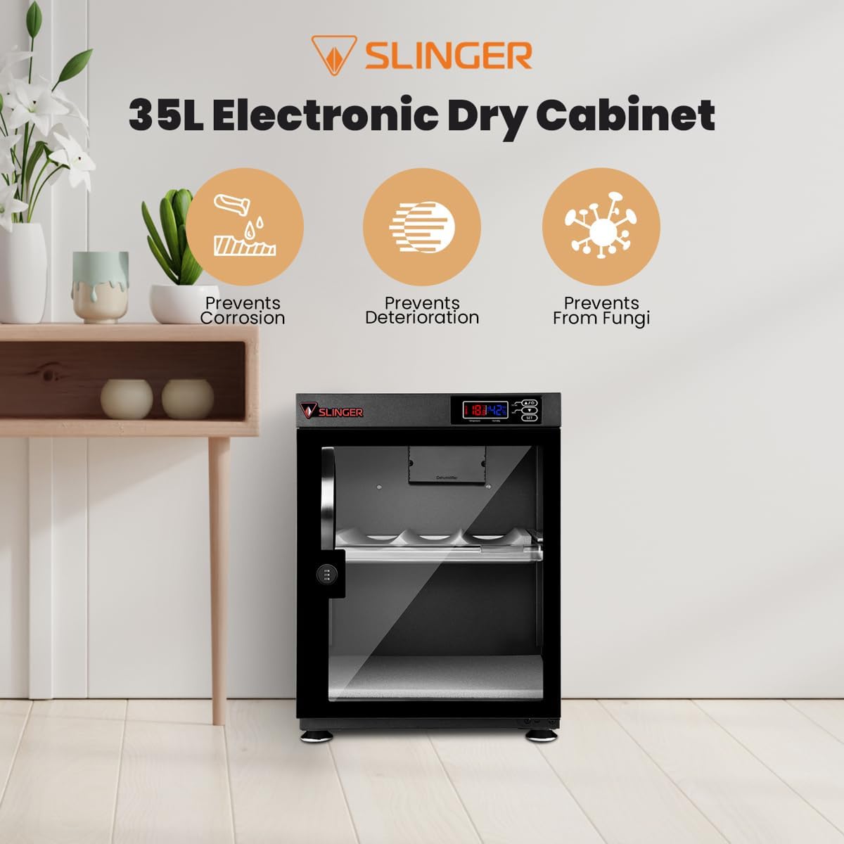 Slinger 35L Electronic Dry Cabinet with Combination Lock