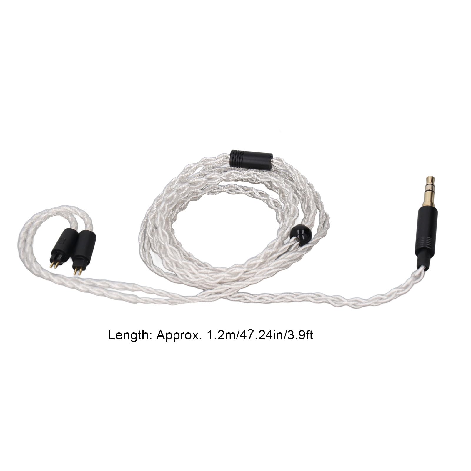 Sxhlseller Kabel Dźwiękowy 3,5 Mm do 2 Pinów 0,78 Mm - Kompatybilny z TRN VX, Odporny na Zużycie dla FII O Fh1s, Przyciągający Wzrok Wygląd dla CCA CA4