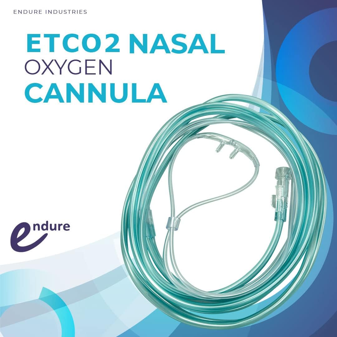 Endure ETCO2 Sampling Nasal Cannula, Split Prong, Bifurcated Style, Case of 40 (Female Connector)