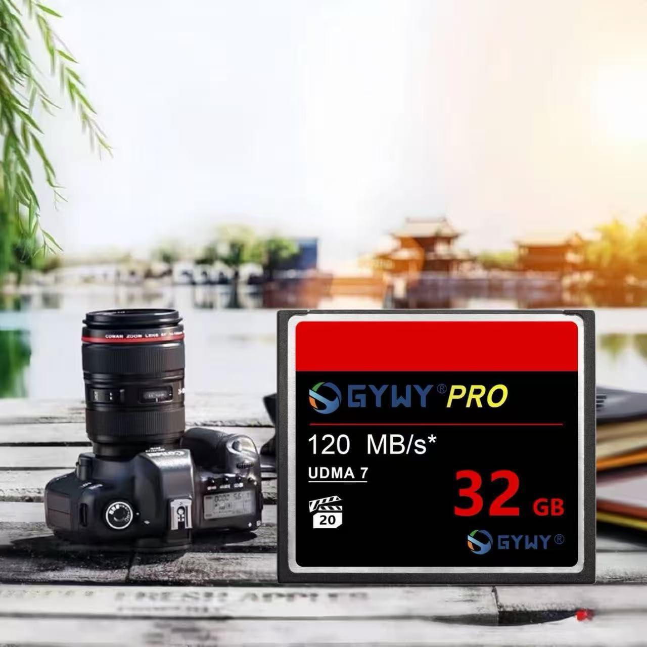Tarjeta de memoria CompactFlash de 32 GB, velocidad UDMA de hasta 120 MB/s, para fotógrafos profesionales, entusiastas de la cámara, tarjeta de memoria CF