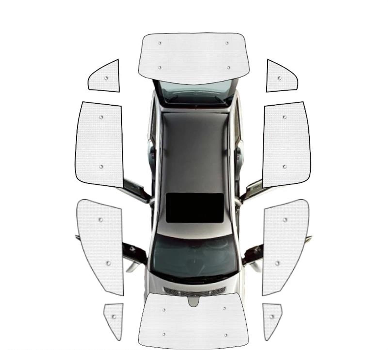 Cortinas Divisorias Coche Parasol Para Ventana Completa Coche Visera Anti-UV Ventana Cubiertas Para Toyota Para Corolla E210 Touring Sport 2018 2019 2020 2021 2022 2023 Rayos UV Parasol(All Sunshades)