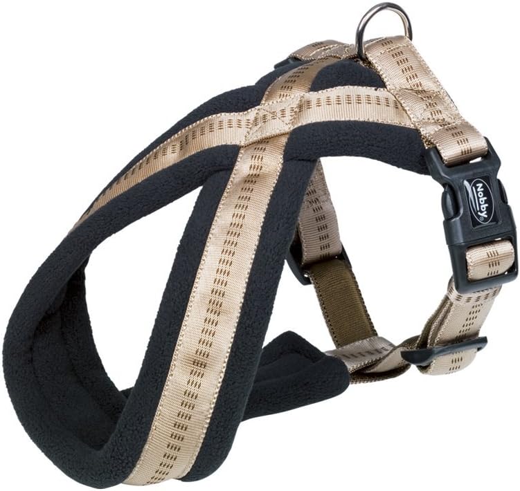 Nobby Soft Grip Comfort Harness, 40-60 cm/25-50 mm, Beige, 40-60 cm/25-50 mm (Pack of 1)