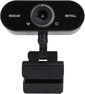 Junlucki Webcam with Microphone - 1080p HD Computer Camera - USB Computer Camera for Vista/Win7/Win8/Win10 Wide Angle Webcam for Online Classroom/Live Streaming/Video Call Meeting - Plug and Play