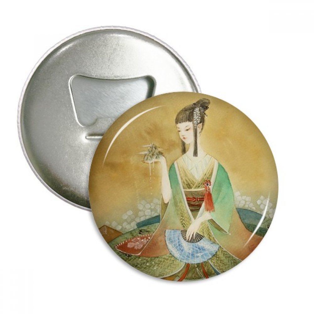 Ouvre-bouteille badge chinois antique argenté, cadeau original en lot de 3