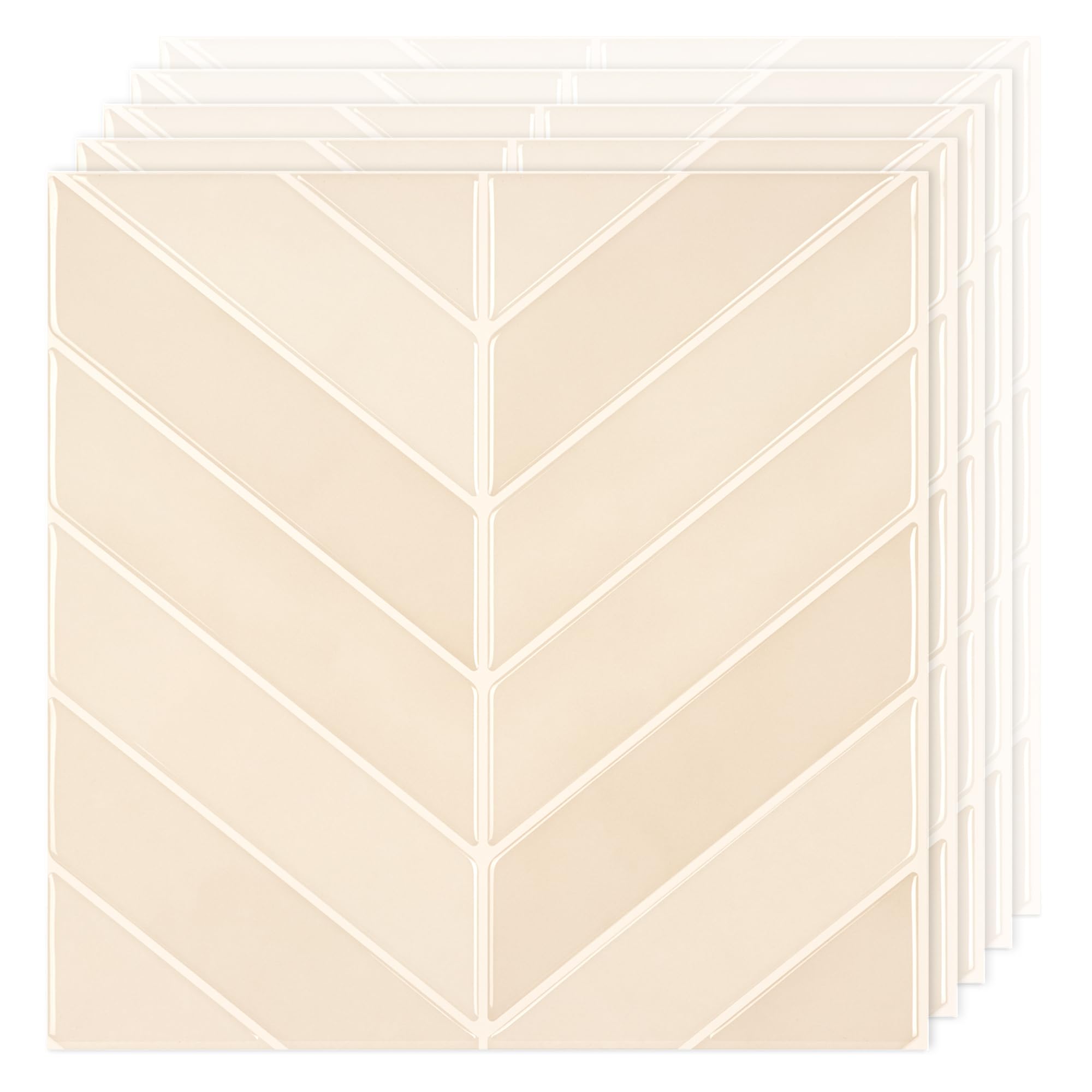 Azulejos de Chevron decorativos con relieve 3D paneles extragruesos impermeables de alta densidad