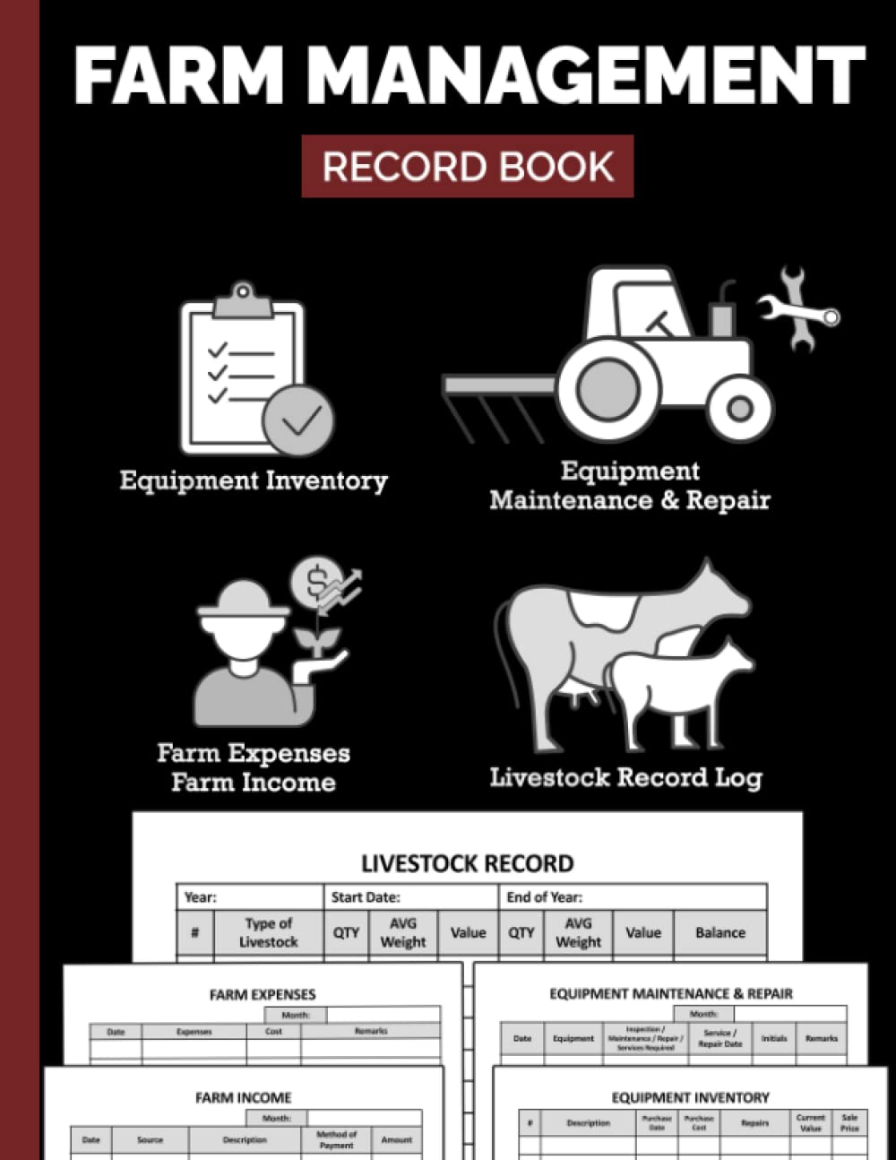 Buy Farm Management Record Keeping Book Simple Farm Management
